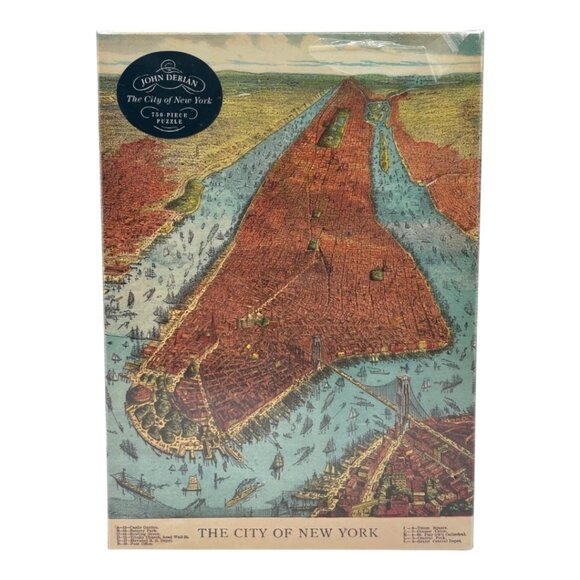 John Derian Other - NEW John Derian CITY OF NEW YORK Jigsaw Puzzle 750 Pieces 19 x 26" Sealed